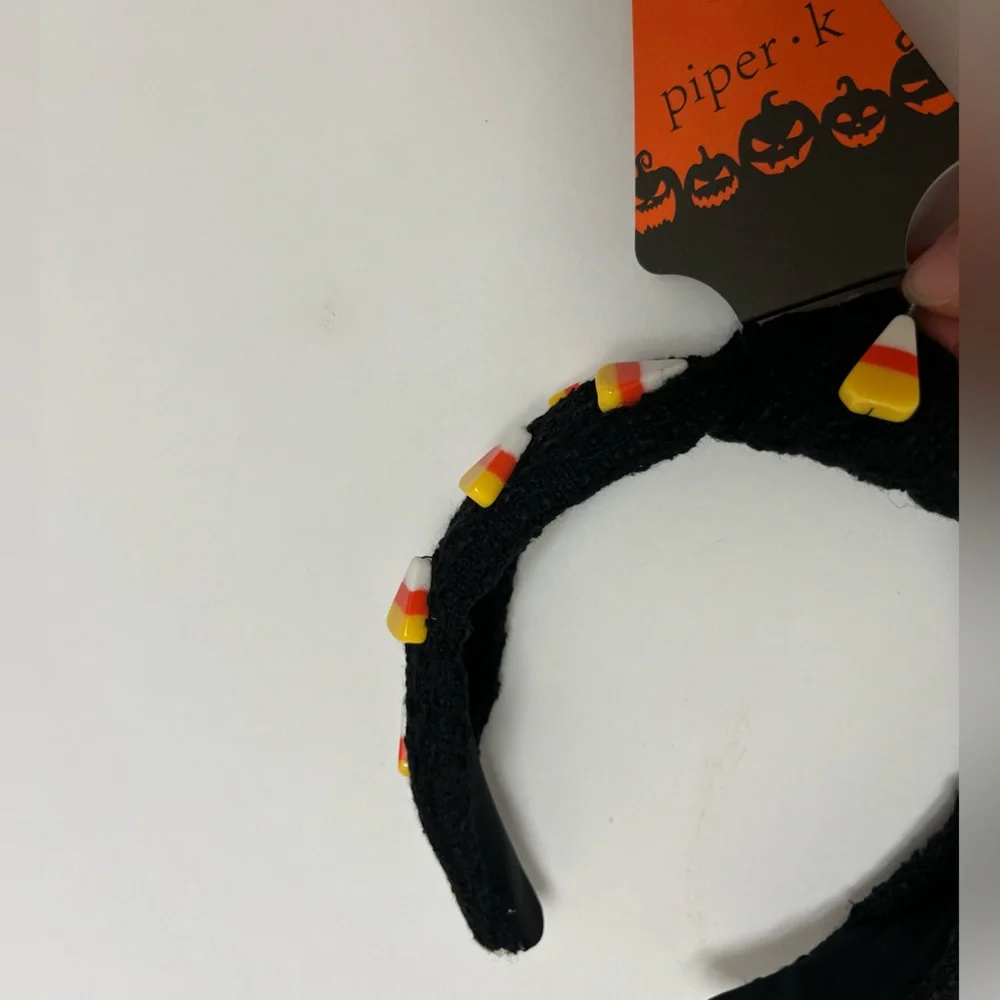 NWT ⚜️🖤⚜️ PIPER K Halloween Candy Corn Headband
